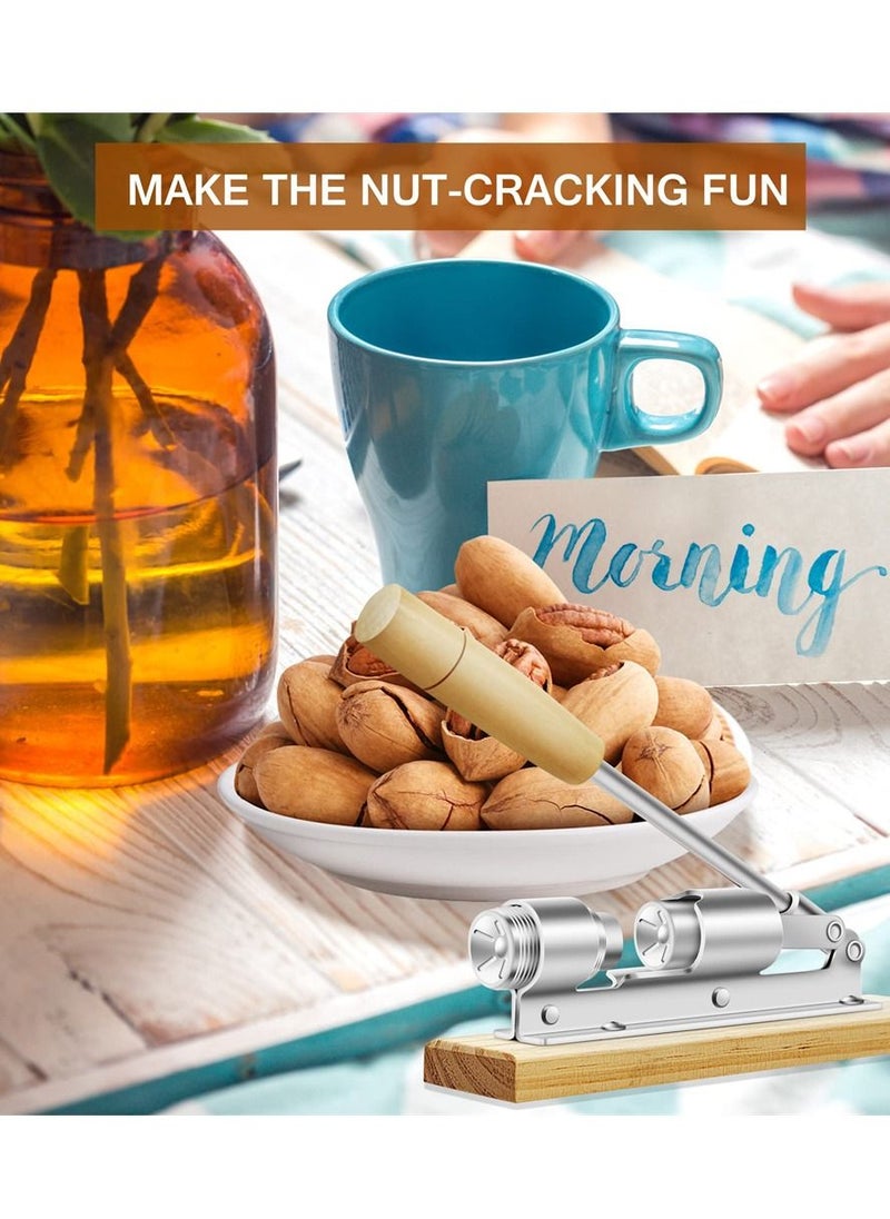 SYOSI - Nutcrackers for Nuts, Nut Crackers for Pecans, Heavy Duty Nut Cracking Tools, Adjustable Pecan Cracker Sheller, Pecan Nut Cracker Opener Tool for Walnuts Pecans Hazelnuts Almonds Brazil Nuts - Image 1