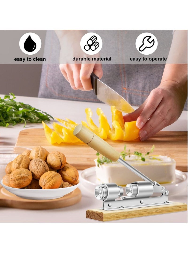 SYOSI - Nutcrackers for Nuts, Nut Crackers for Pecans, Heavy Duty Nut Cracking Tools, Adjustable Pecan Cracker Sheller, Pecan Nut Cracker Opener Tool for Walnuts Pecans Hazelnuts Almonds Brazil Nuts - Image 1