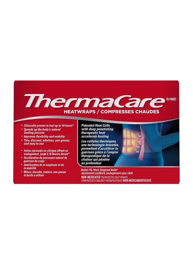 ثيرما كير - لفافات ThermaCare Heatwraps Advance Back Pain Therapy Stretch Fit S-XL، 6 قطع - Image 1