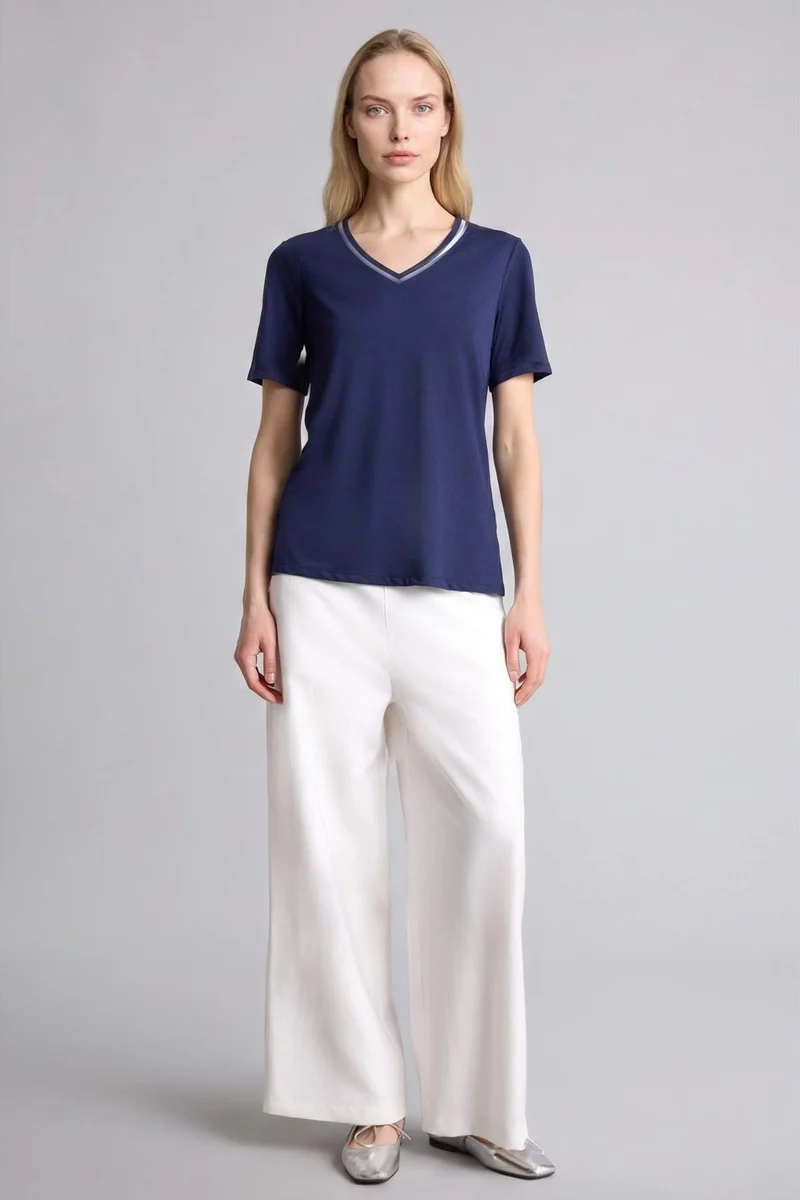 ديفاكتو Straight Wide Leg Trousers