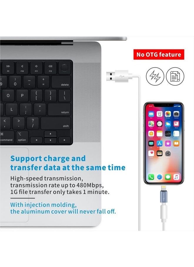 Meenova 30W, USB C Female to iOS 16 PD Fast Charge Adapter Compatible with iPhone 14 13 12 11 Pro Max, Xs,Xr, 8P, iPad Air Mini, Convert MacBook Type-C Charging Cable to iPad, Data Sync,Holder,Case,Key Chain  - Image 4
