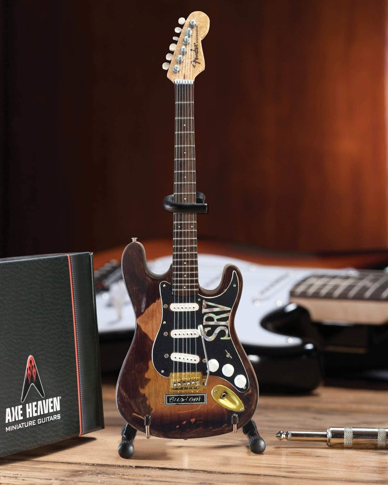 Axe Heaven SRV Model Custom Mini Fender Strat Guitar Replica - Image 2