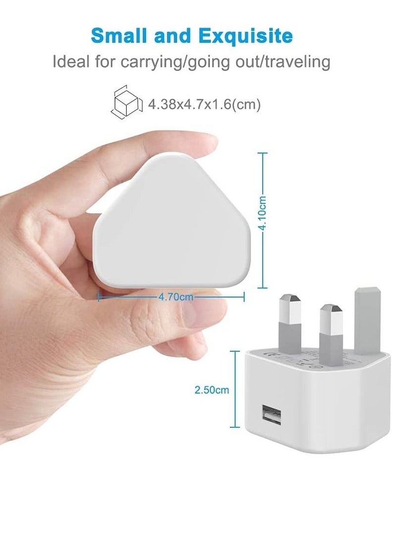 5V 1A Power Adapter Supply, USB Charger Cable and Plug Compatible for i Phone 5S, 6, 6S, 6 Plus, 6S Plus, 7, 7 Plus, 8, 8 Plus, XS, X, XS Max, 11, XR,  - Image 2