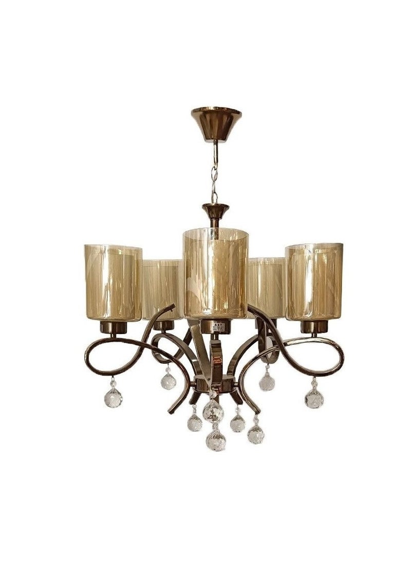 Five-sided modern chandeliers 65 * 50 cm, suitable for all decorations 
