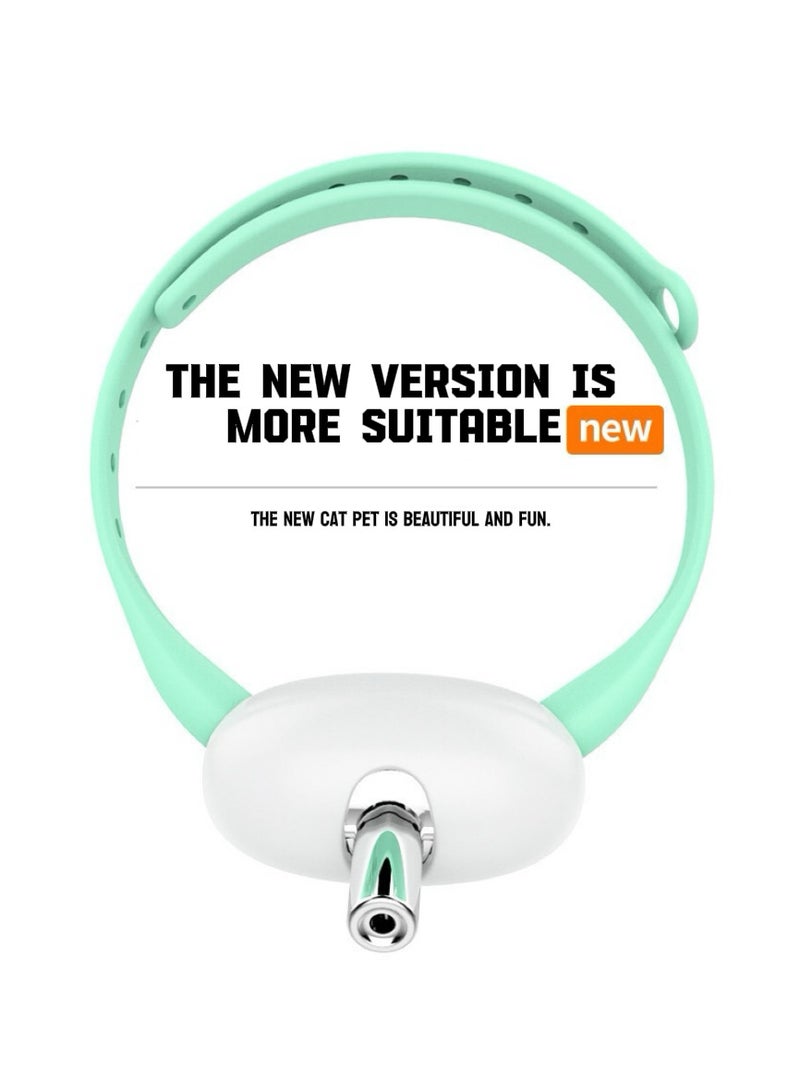 Smart Laser Cat Collar - Self-Entertainment Toy for Cats - Multi-Angle Adjustable & Washable Pet Toy (Green) - Image 3