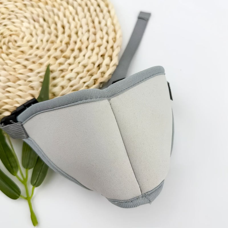 Grey Adjustable Pet Dog Cat Muzzle Anti Bite Anti Bark Breathable - Image 5