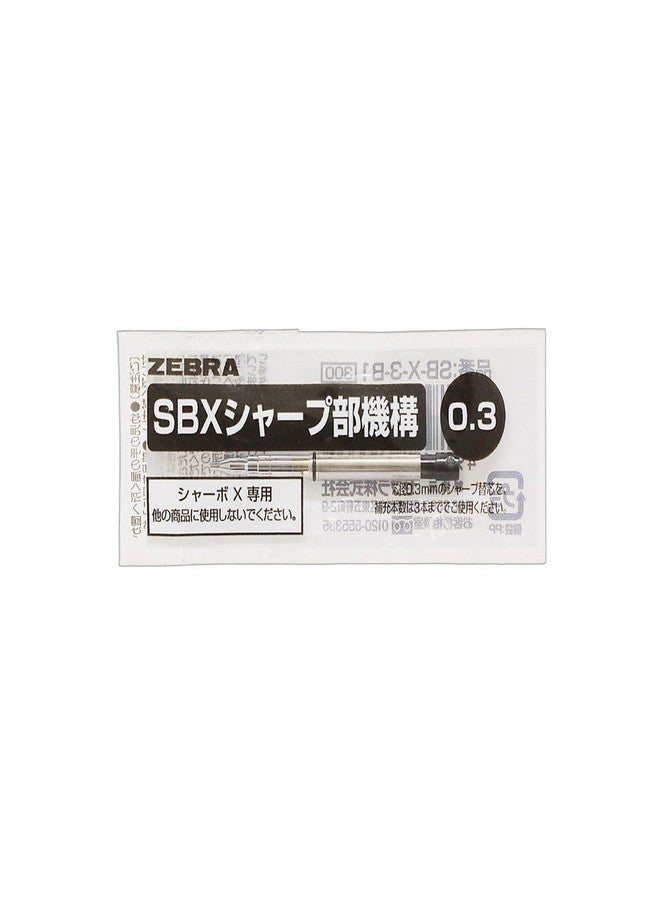 Zebra Technologies Zebra Sharbo x Refill Mechanical Pencil Unit, 0.3 mm (SB-X-3-B1) - Image 1