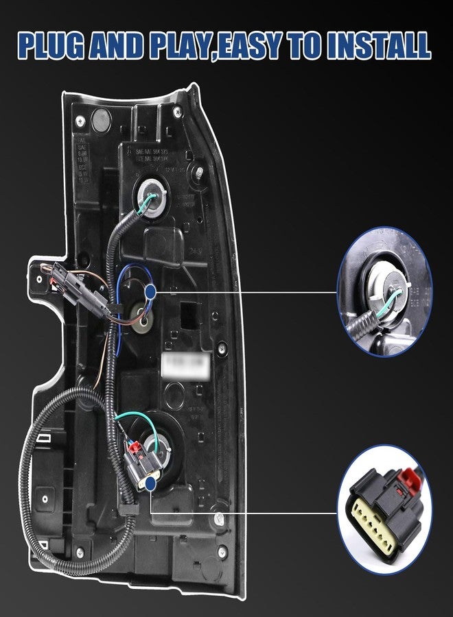 Goopool مجموعة مصابيح خلفية من جوبول متوافقة مع سيارات شيفروليه تاهو وسوبربان موديلات 2015-2020، مصباح فرامل LED، جهة الراكب اليمنى، رقم القطعة 84467059 GM2801264 - Image 5