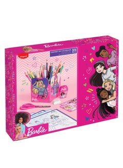 Maped 35-Piece Barbie School Stationery Gift Set Multicolour  - Image 1