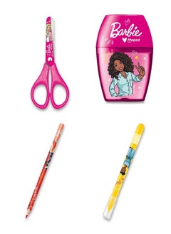Maped 35-Piece Barbie School Stationery Gift Set Multicolour  - Image 3