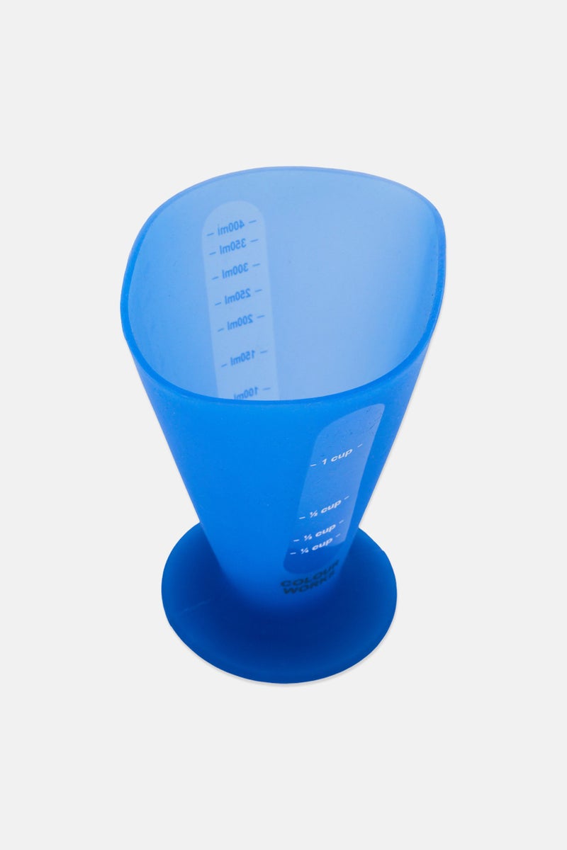 Colour Works Silicone Conical Measure 400 ml, Blue - Image 3