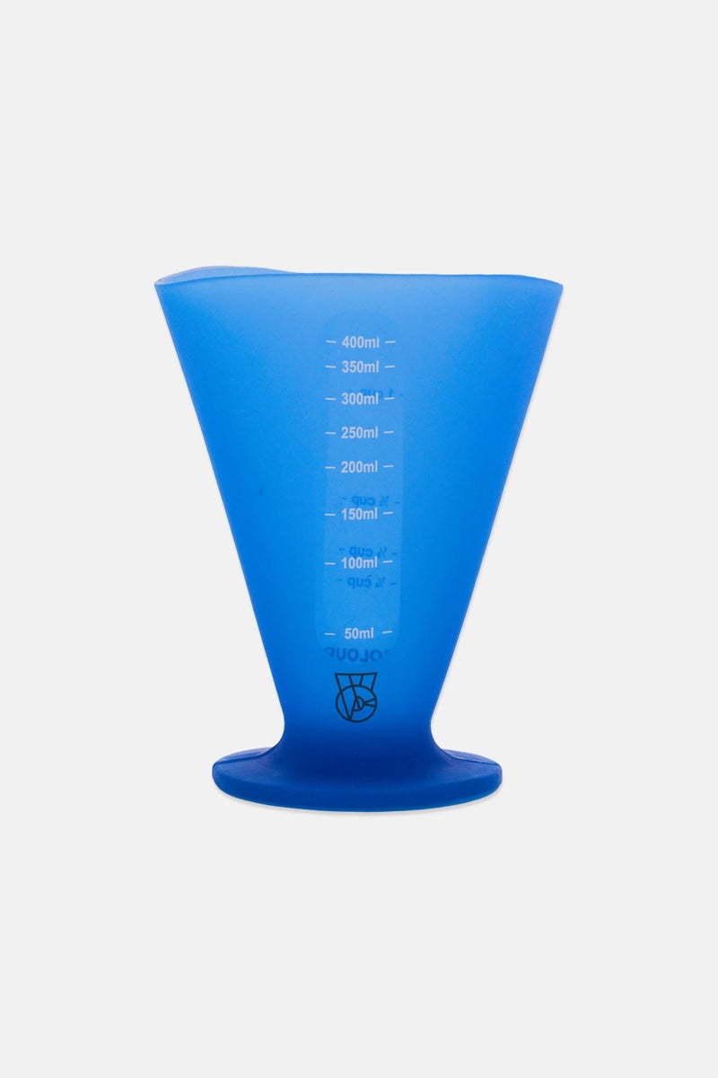Colour Works Silicone Conical Measure 400 ml, Blue - Image 1