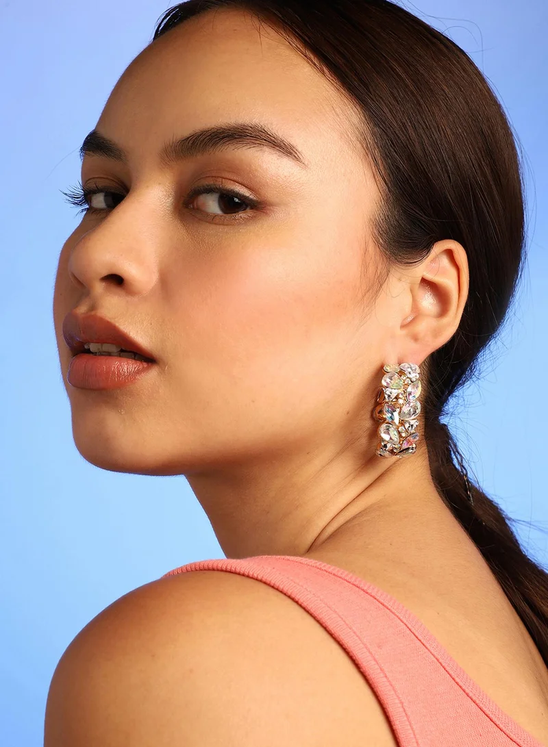 SOHI Party Artificial Hoop Earring Jewellery