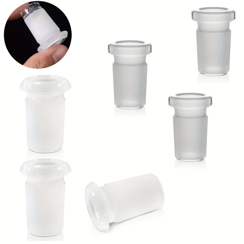 6Pcs Glass Adapter Converting 10mm 14mm Female To 14mm 18mm Male For Water Pipe Quartz Banger Nail - Image 1