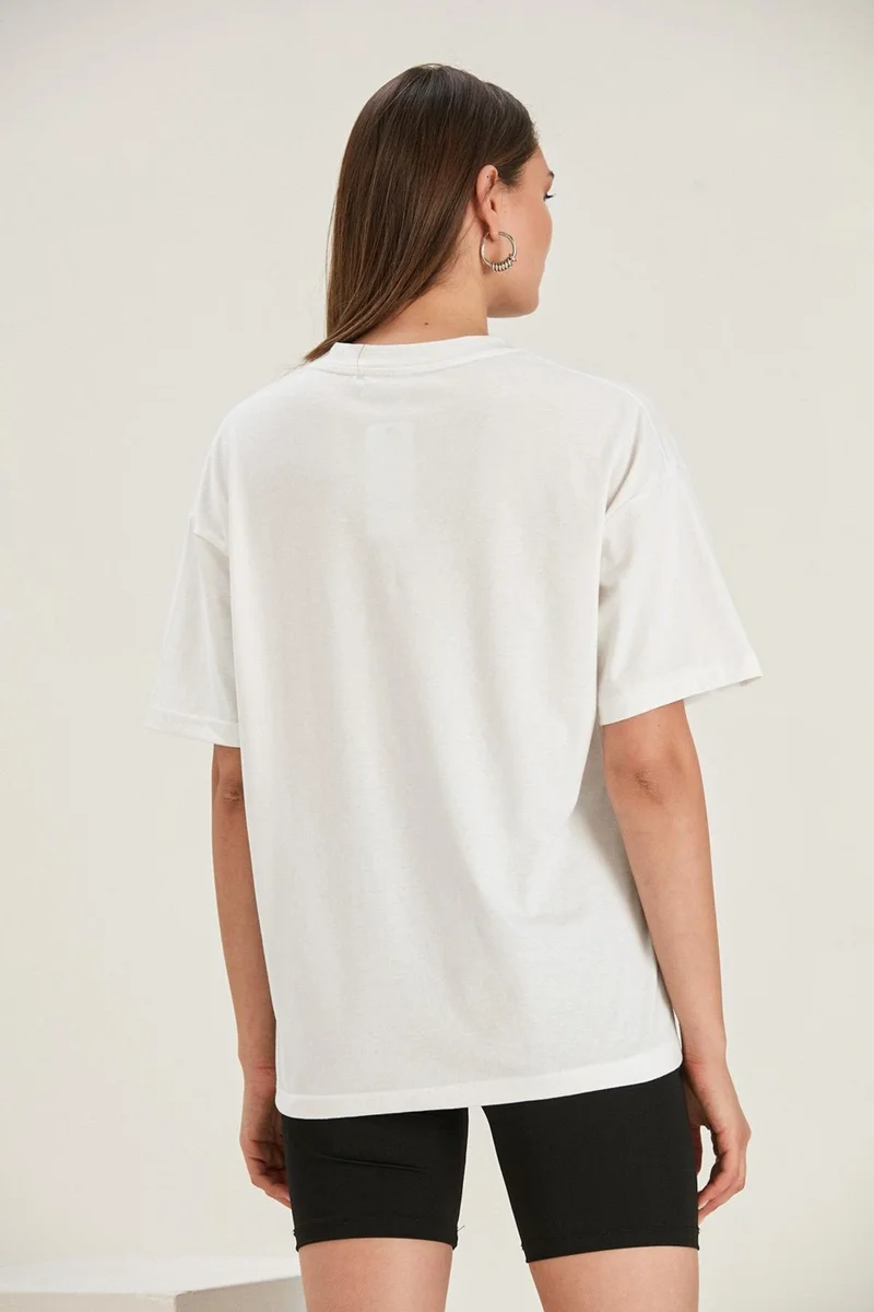 الكسندرجاردي Alexandergardı Boyfriend Printed T-Shirt (UN22-30200)