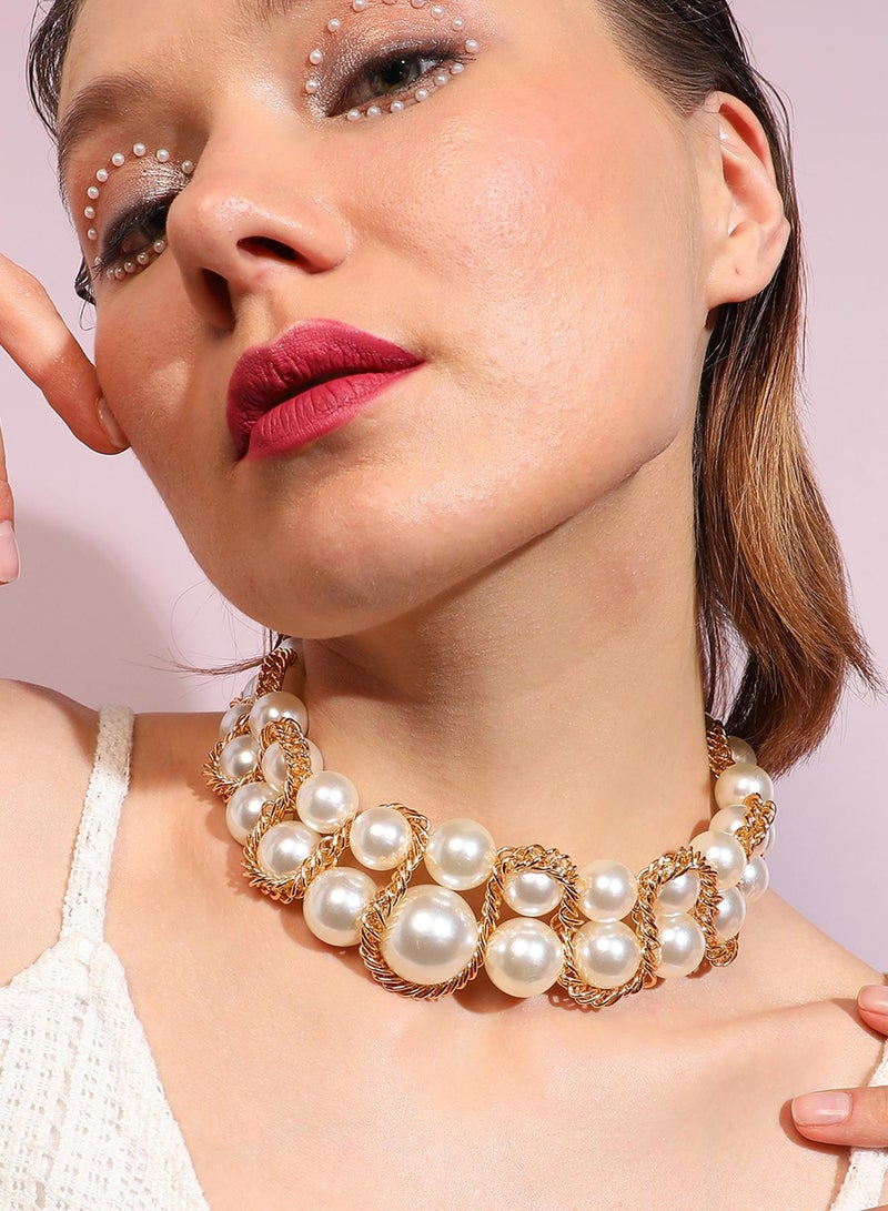 SOHI Party Artificial Necklace Jewellery  - Image 4