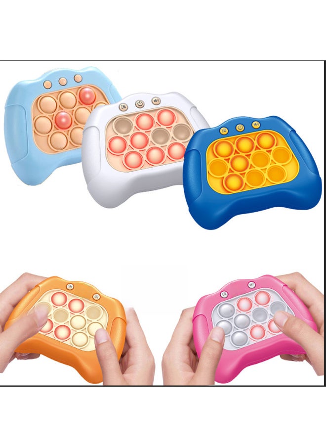 Generic - Children's Educational Entry Gopher Logic Decompression Toys Genuine Press-to-Play Speed Game Machine-Color:Yellow Duckling (Chinese Version)-Specifications:Equipped With 3 #7 Charging Sets - Image 1