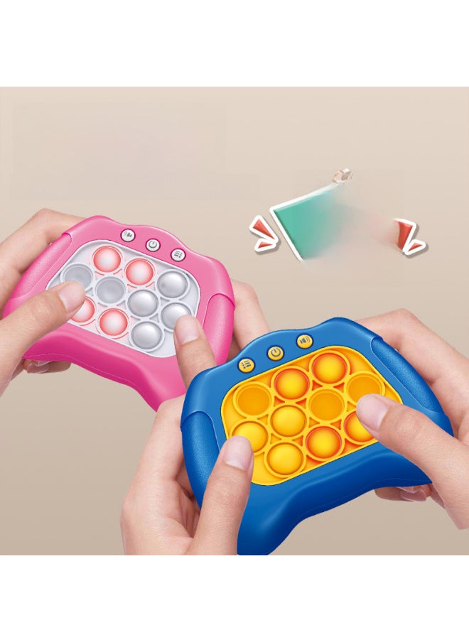Generic - Children's Educational Entry Gopher Logic Decompression Toys Genuine Press-to-Play Speed Game Machine-Color:Yellow Duckling (Chinese Version)-Specifications:Equipped With 3 #7 Charging Sets - Image 1