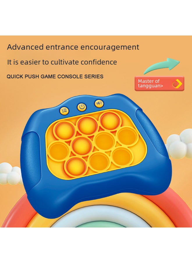 Generic - Children's Educational Entry Gopher Logic Decompression Toys Genuine Press-to-Play Speed Game Machine-Color:Yellow Duckling (Chinese Version)-Specifications:Equipped With 3 #7 Charging Sets - Image 1