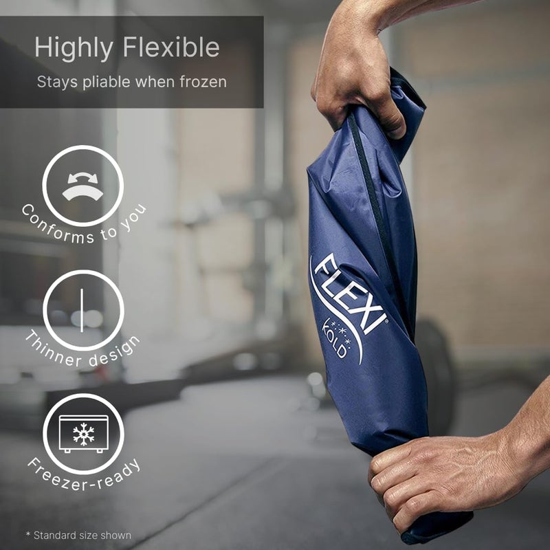 NatraCure FlexiKold Gel Ice Packs (Standard Large: 10.5" x 14.5") for Injuries Reusable, Back Pain Relief, Knee Wrap, After Surgery, Ice Pack for Knee, Shoulder - 6300-COLD by NatraCure - Image 4