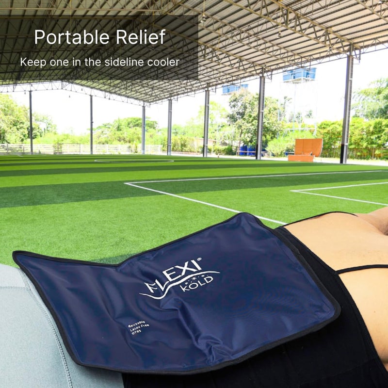 NatraCure FlexiKold Gel Ice Packs (Standard Large: 10.5" x 14.5") for Injuries Reusable, Back Pain Relief, Knee Wrap, After Surgery, Ice Pack for Knee, Shoulder - 6300-COLD by NatraCure - Image 5