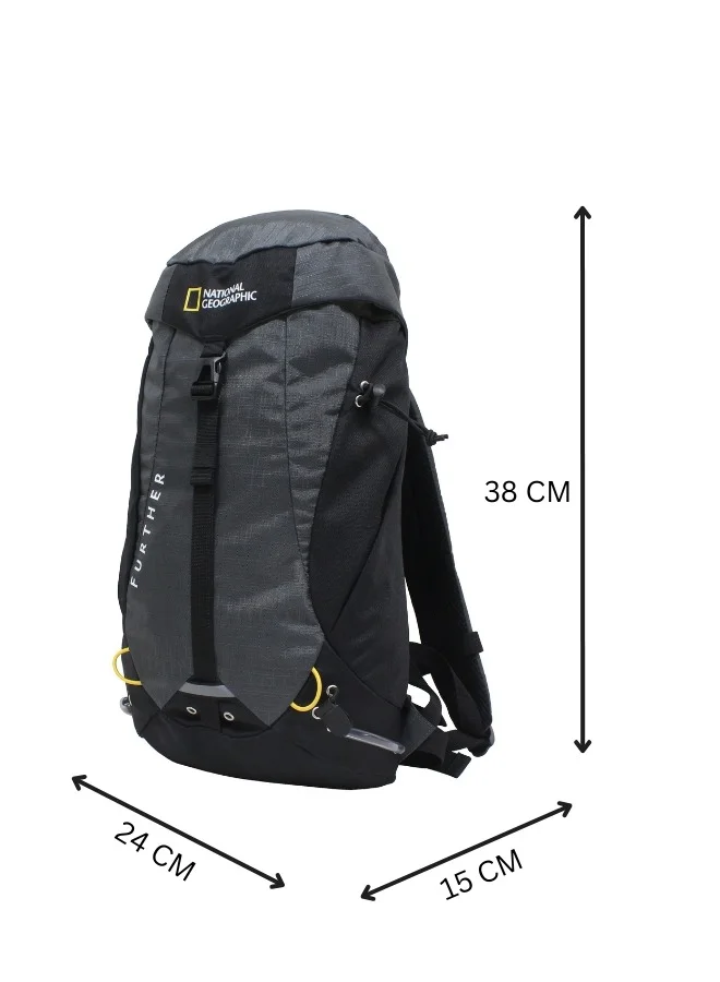 NATIONAL GEOGRAPHIC National Geographic DESTINATION Backpack Grey, Durable Water Resistant Polyester Lightweight Bag For Men Women Trekking Hiking Camping Outdoor Travel 15L