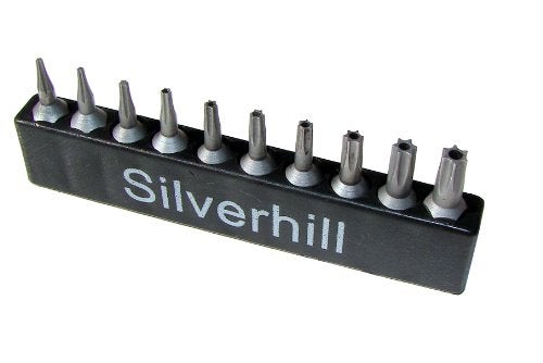 Silverhill Tools ATK67 6 Point Star Security Bit Set with Security Bits (Torx TR Style with Pin In Hole), for Screwdriver Handle for 1/4 Inch Bits. Tool Sizes T4, T5, T6, T7, T8, T9, T10, T15, T20, T25) - Image 3