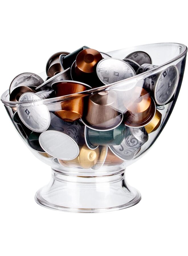 حامل كبسولات القهوة، حامل أكواب K شفاف من البلاستيك، حامل كبسولات قهوة الإسبريسو للطاولة الصغيرة، تخزين كبسولات القهوة لأكواب K، منظم كبسولات وحامل كريمة لمقهى القهوة - Image 1