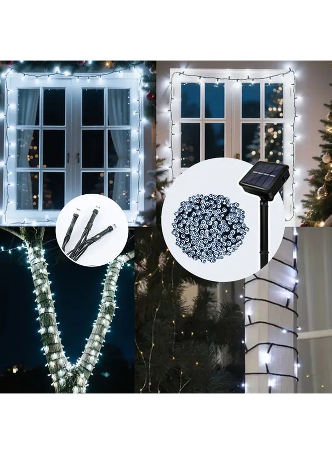 50LEDs White Solar String Lights 8 Modes For Indoor Outdoor Party Wedding Decor - Image 5