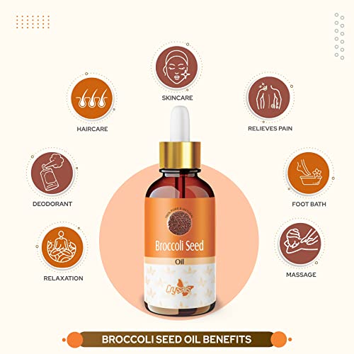Crysalis Broccoli Seed Oil Cosmetic Grade - 30 ml - Lightweight Oil for Hair Care, Skin Formulations, Serums & DIY Blends - Image 3