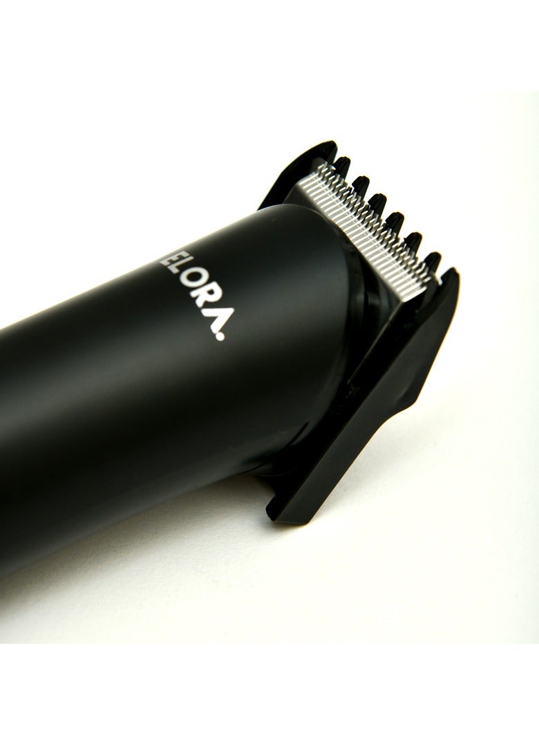ELORA Professional Rechargeable Electric Hair Clipper for Men, Cordless Hair Trimmer with Stainless Steel Blade, ELPC-1853, Black - Image 4