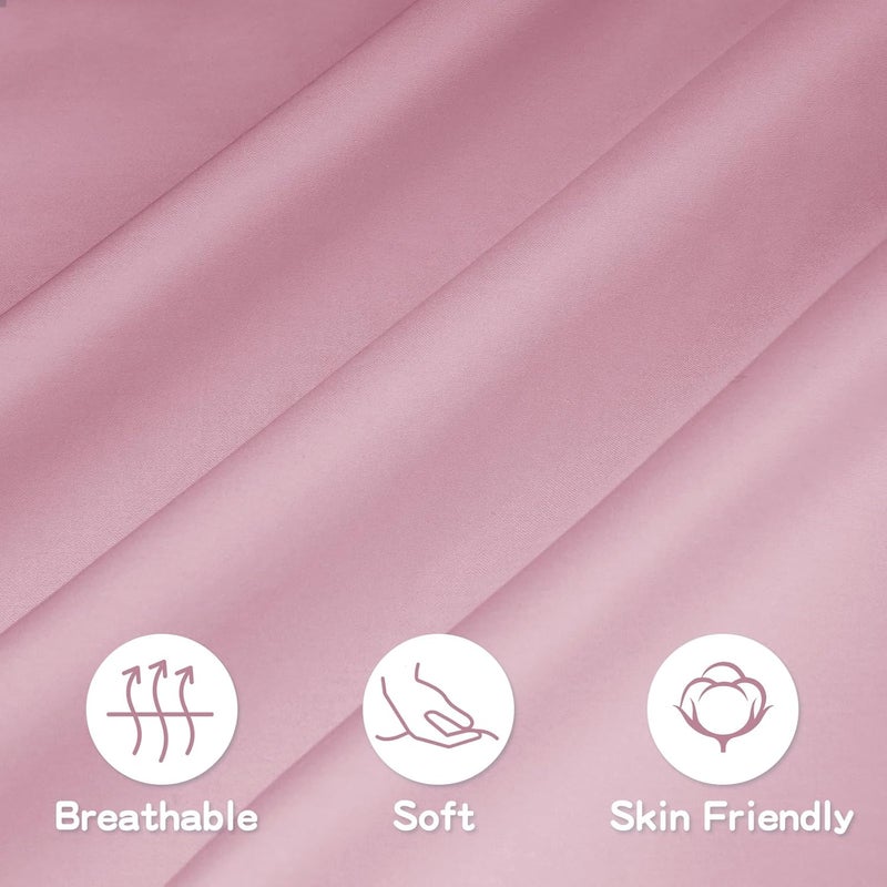 LULUSILK Organic Cotton Toddler Pillowcase 2 Pack, 14 x 20 Travel Pillow Case Cover for Babies, Kids, Boys and Girls, Soft and Breathable Small Pillow Cases with Envelope Closure, Lotus Pink - Image 3
