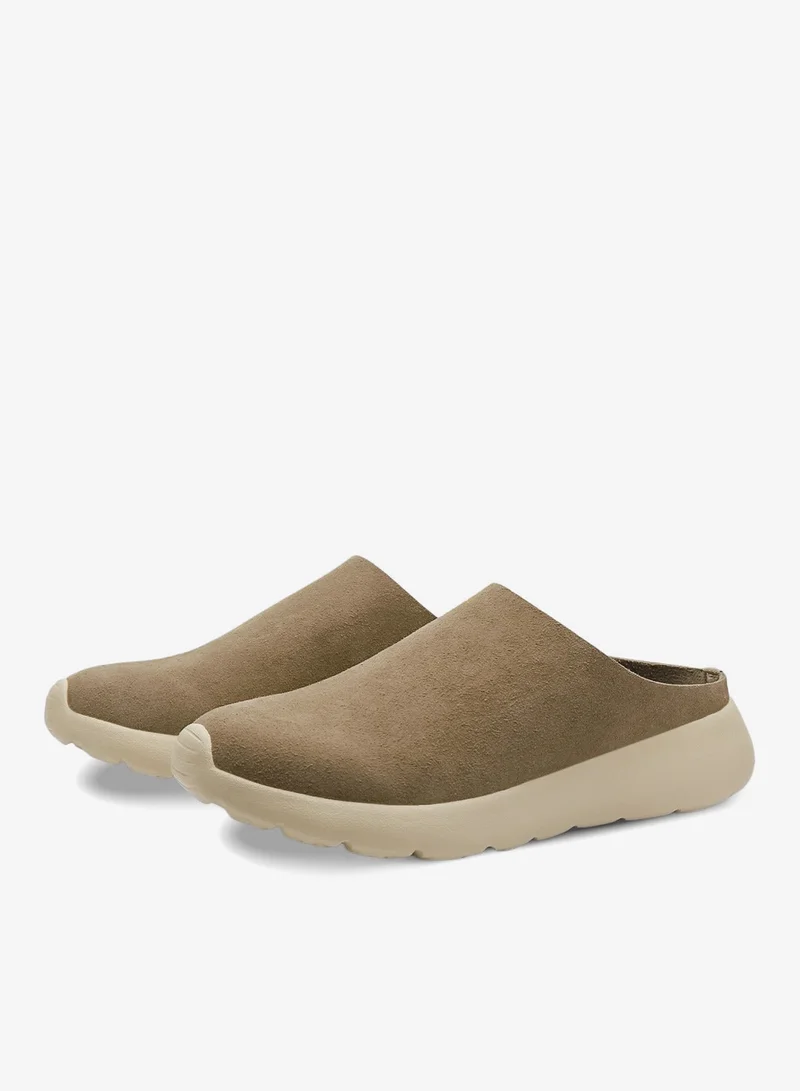 DUOZOULU Taupe CL Flow Synthetic Suede Mule  | Best Price UAE