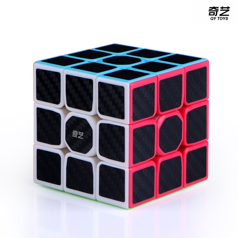 Qiyi Carbon Fiber Rubik'S Cube 2345 Order 2345 Order Rubik'S Cube Maple Leaf Pyramid Special-Shaped Puzzle Smooth - Image 1