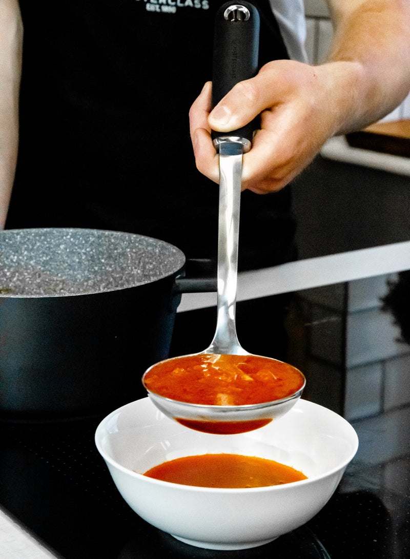 Mastercraft Masterclass Soft-Grip Stainless Steel Ladle, Carded  - Image 4