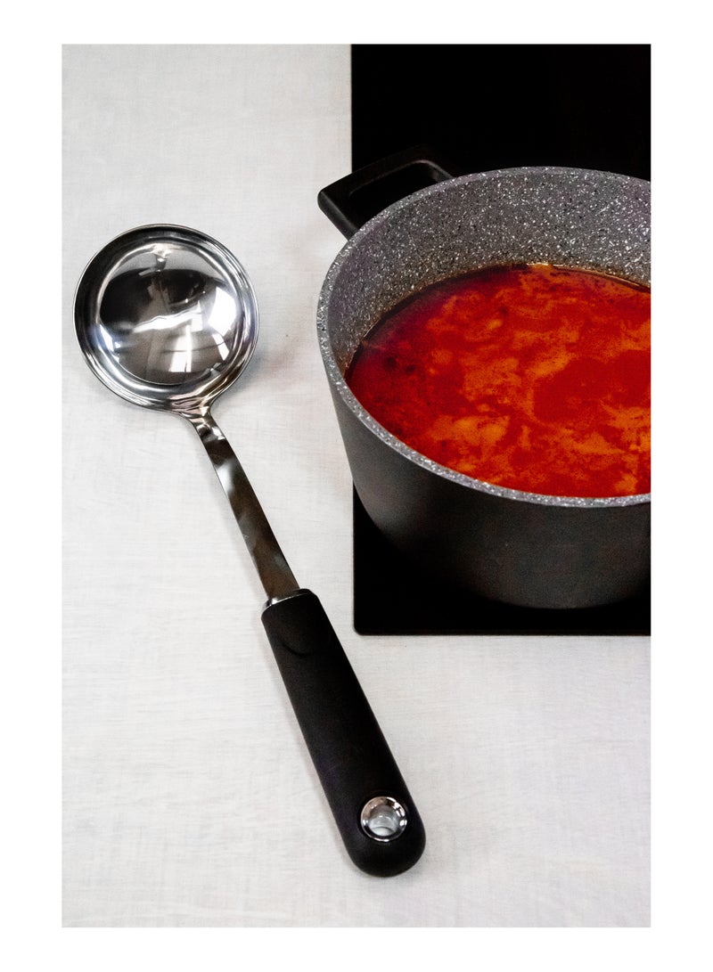 Mastercraft Masterclass Soft-Grip Stainless Steel Ladle, Carded  - Image 2
