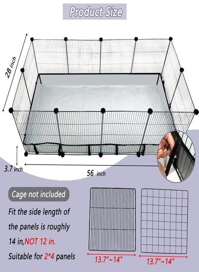 DZWLKJ Guinea Pig Cage Liner, Waterproof and Washable Base, 28"X56", Suitable for Rabbits, Bunny, Chinchillas, Hedgehog, Ferrets and Other Small Animals - Image 2