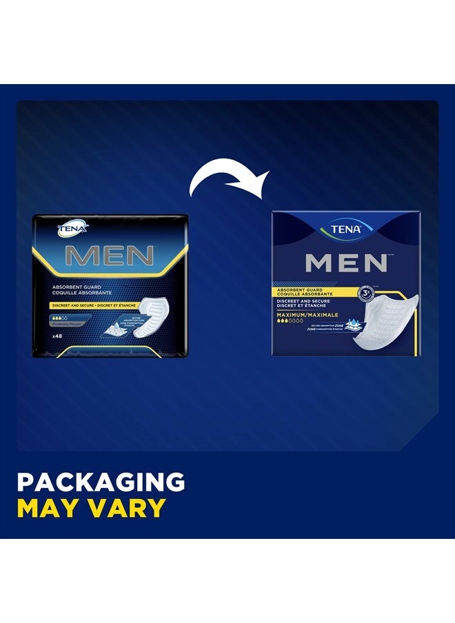 Tena Men Maximum Guard Incontinence Pad for Men, Maximum Absorbency, 20 count  - Image 3