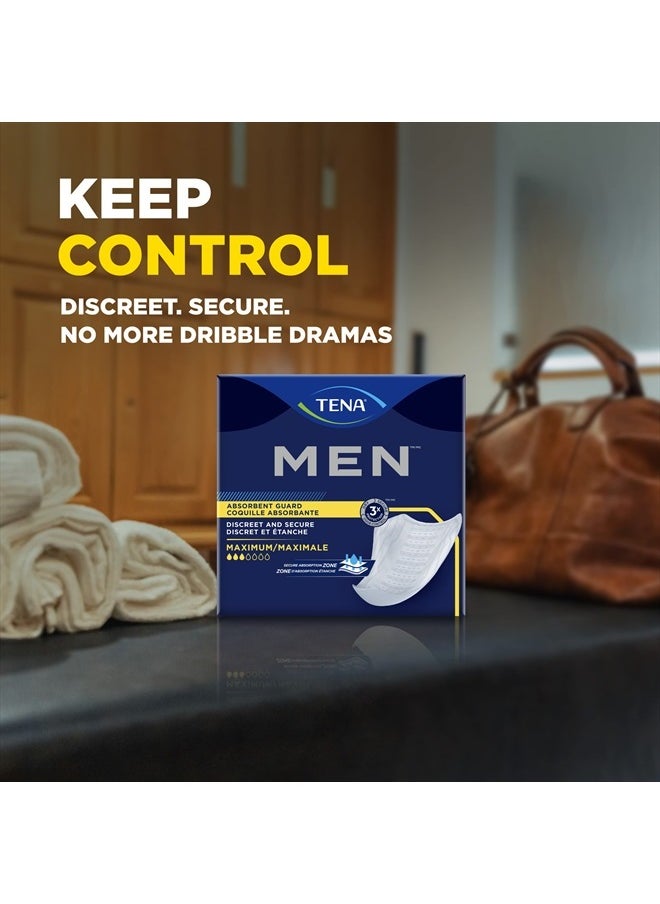 Tena Men Maximum Guard Incontinence Pad for Men, Maximum Absorbency, 20 count  - Image 5