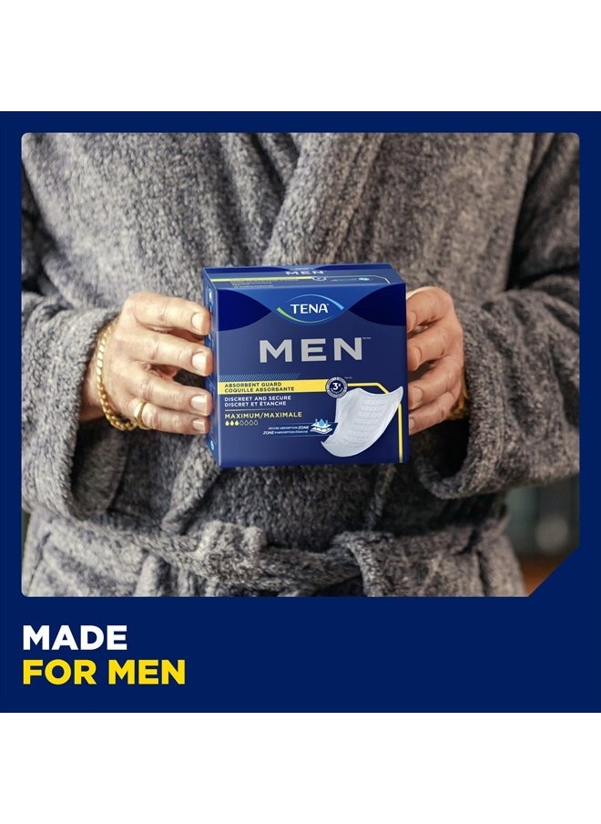 Tena Men Maximum Guard Incontinence Pad for Men, Maximum Absorbency, 20 count  - Image 4