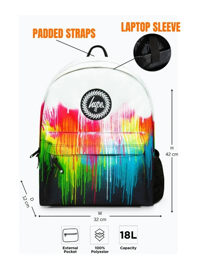 Hype Backpack Iconic Drips Multicolour