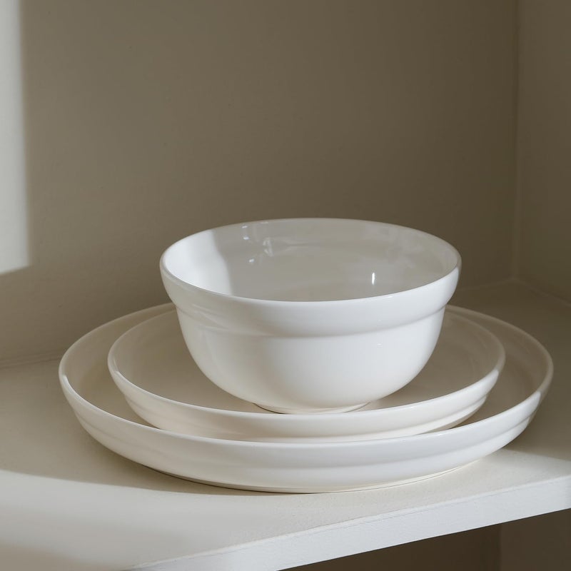 Stone Lain Virtuo 24Piece Dinnerware Set Porcelain White - Image 2