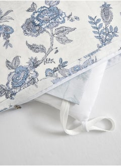 Master Home Textile Cotton Floral Comforter Sets, Fits 120 x 200 cm Single Size Bed, 5 Pcs, 100% Cotton 200 Thread Count, With Removable Filling, Veronica Series  - Image 5