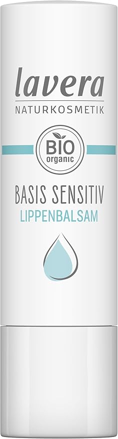 lavera بلسم شفاه لافيرا بيسيس سينسيتيف للشفاه الحساسة يرطب ويهدئ بزيت الجوجوبا العضوي وزيت اللوز العضوي نباتي - Image 2