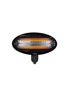 TORNADO TORNADO Wall Mounted Halogen Heater 2000 Watt Black THH-2000W  - Image 1