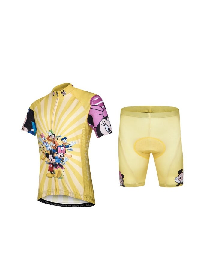 KUYING GR New Summer Outdoor Sunscreen Moisture Absorption Quick Drying Bicycle Women's Cycling Clothing Set  - Image 1