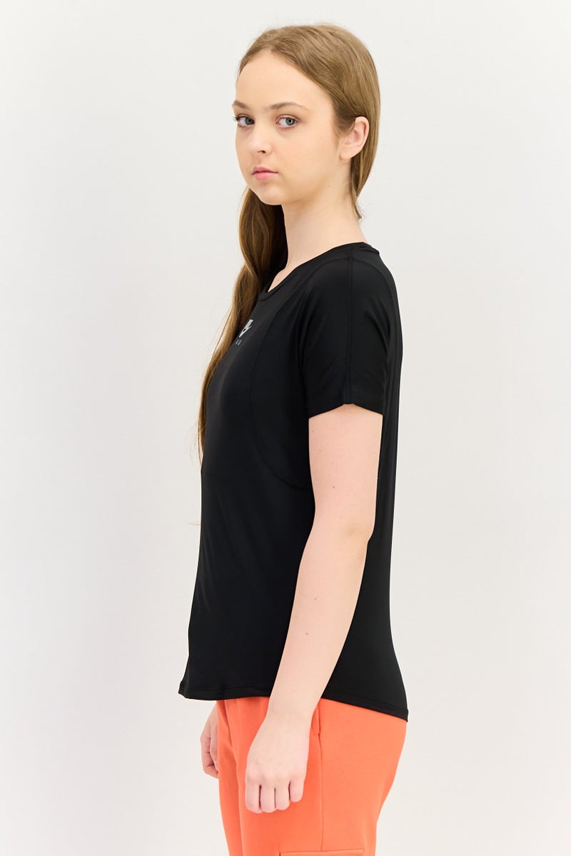 Nike Air x Nike Women Standard Fit Running T-Shirt, Black - Image 2