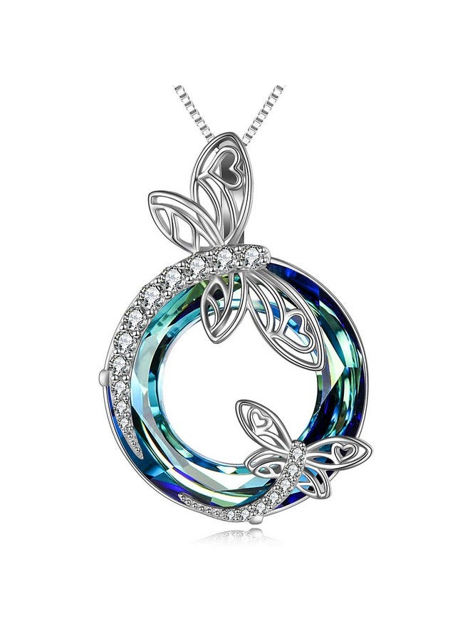 TOUPOP Dragonfly Gifts For Women Sterling Silver Dragonfly Pendant Necklace Birthday Christmas Gifts For Women - Image 1