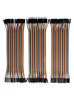 KENSUO 120pcs 20cm Multicolored Dupont Wire 40pin Male to Female, 40pin Male to Male, 40pin Female to Female Breadboard Jumper Ribbon Cables Kit Compatible with Arduino Projects  - Image 1