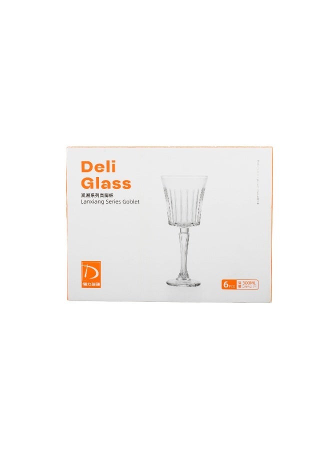 ديلي جلاس 🧃 طقم كاسات عصير زجاجية فاخرة – 6 قطع | سعة 300 مل | ارتفاع 20 سم ✨ - Image 5